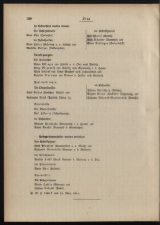 Post- und Telegraphen-Verordnungsblatt für das Verwaltungsgebiet des K.-K. Handelsministeriums 19150331 Seite: 2