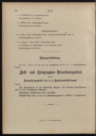 Post- und Telegraphen-Verordnungsblatt für das Verwaltungsgebiet des K.-K. Handelsministeriums 19150401 Seite: 4