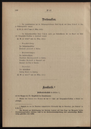 Post- und Telegraphen-Verordnungsblatt für das Verwaltungsgebiet des K.-K. Handelsministeriums 19150402 Seite: 2