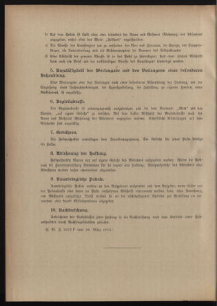 Post- und Telegraphen-Verordnungsblatt für das Verwaltungsgebiet des K.-K. Handelsministeriums 19150402 Seite: 6