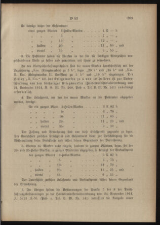 Post- und Telegraphen-Verordnungsblatt für das Verwaltungsgebiet des K.-K. Handelsministeriums 19150426 Seite: 3