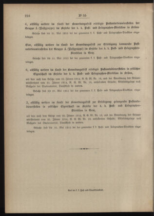 Post- und Telegraphen-Verordnungsblatt für das Verwaltungsgebiet des K.-K. Handelsministeriums 19150428 Seite: 4