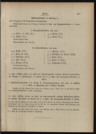 Post- und Telegraphen-Verordnungsblatt für das Verwaltungsgebiet des K.-K. Handelsministeriums 19150429 Seite: 3