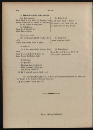 Post- und Telegraphen-Verordnungsblatt für das Verwaltungsgebiet des K.-K. Handelsministeriums 19150503 Seite: 4