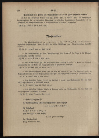 Post- und Telegraphen-Verordnungsblatt für das Verwaltungsgebiet des K.-K. Handelsministeriums 19150511 Seite: 2