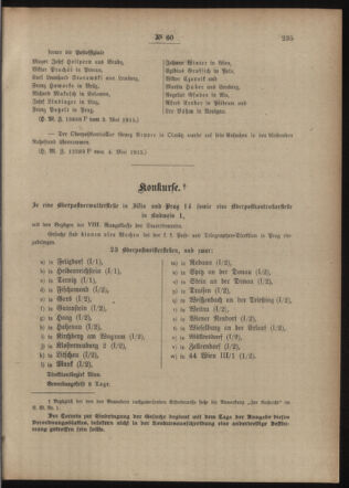 Post- und Telegraphen-Verordnungsblatt für das Verwaltungsgebiet des K.-K. Handelsministeriums 19150511 Seite: 3