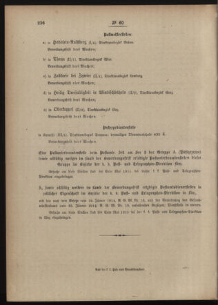 Post- und Telegraphen-Verordnungsblatt für das Verwaltungsgebiet des K.-K. Handelsministeriums 19150511 Seite: 4