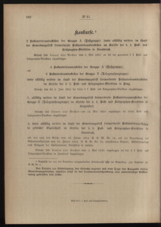 Post- und Telegraphen-Verordnungsblatt für das Verwaltungsgebiet des K.-K. Handelsministeriums 19150514 Seite: 4