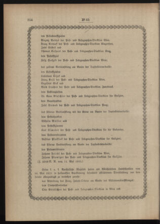 Post- und Telegraphen-Verordnungsblatt für das Verwaltungsgebiet des K.-K. Handelsministeriums 19150525 Seite: 2