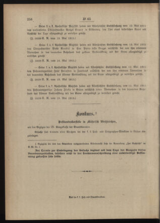 Post- und Telegraphen-Verordnungsblatt für das Verwaltungsgebiet des K.-K. Handelsministeriums 19150525 Seite: 4