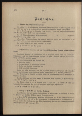 Post- und Telegraphen-Verordnungsblatt für das Verwaltungsgebiet des K.-K. Handelsministeriums 19150608 Seite: 2