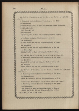 Post- und Telegraphen-Verordnungsblatt für das Verwaltungsgebiet des K.-K. Handelsministeriums 19150619 Seite: 2