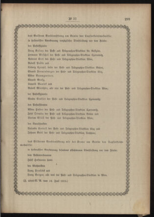 Post- und Telegraphen-Verordnungsblatt für das Verwaltungsgebiet des K.-K. Handelsministeriums 19150626 Seite: 3