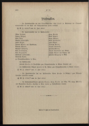 Post- und Telegraphen-Verordnungsblatt für das Verwaltungsgebiet des K.-K. Handelsministeriums 19150630 Seite: 2