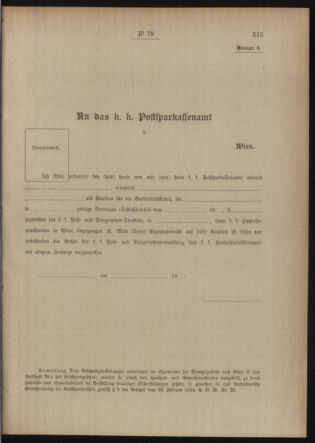 Post- und Telegraphen-Verordnungsblatt für das Verwaltungsgebiet des K.-K. Handelsministeriums 19150701 Seite: 13