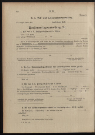 Post- und Telegraphen-Verordnungsblatt für das Verwaltungsgebiet des K.-K. Handelsministeriums 19150701 Seite: 20