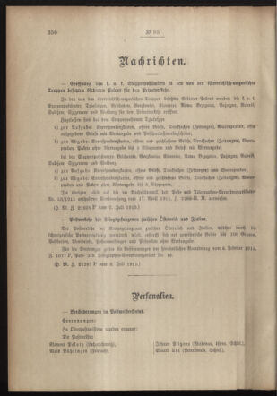 Post- und Telegraphen-Verordnungsblatt für das Verwaltungsgebiet des K.-K. Handelsministeriums 19150710 Seite: 2