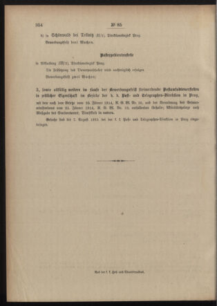 Post- und Telegraphen-Verordnungsblatt für das Verwaltungsgebiet des K.-K. Handelsministeriums 19150710 Seite: 6