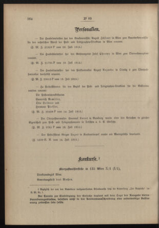 Post- und Telegraphen-Verordnungsblatt für das Verwaltungsgebiet des K.-K. Handelsministeriums 19150722 Seite: 2