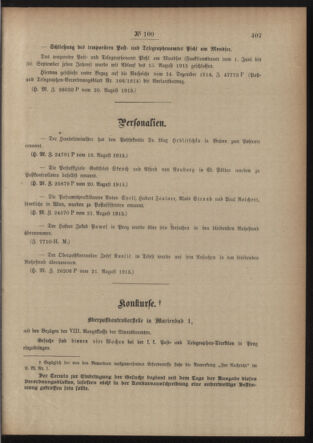 Post- und Telegraphen-Verordnungsblatt für das Verwaltungsgebiet des K.-K. Handelsministeriums 19150828 Seite: 3