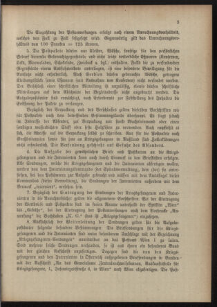 Post- und Telegraphen-Verordnungsblatt für das Verwaltungsgebiet des K.-K. Handelsministeriums 19150831 Seite: 7