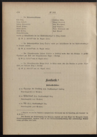 Post- und Telegraphen-Verordnungsblatt für das Verwaltungsgebiet des K.-K. Handelsministeriums 19150904 Seite: 2