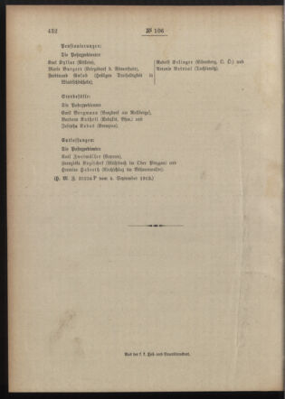 Post- und Telegraphen-Verordnungsblatt für das Verwaltungsgebiet des K.-K. Handelsministeriums 19150914 Seite: 4