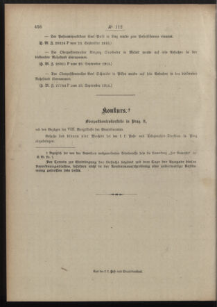 Post- und Telegraphen-Verordnungsblatt für das Verwaltungsgebiet des K.-K. Handelsministeriums 19150929 Seite: 4