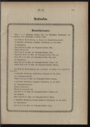 Post- und Telegraphen-Verordnungsblatt für das Verwaltungsgebiet des K.-K. Handelsministeriums 19151009 Seite: 3