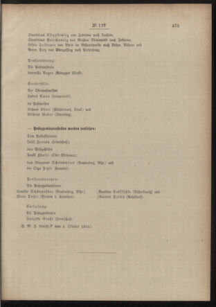 Post- und Telegraphen-Verordnungsblatt für das Verwaltungsgebiet des K.-K. Handelsministeriums 19151012 Seite: 3