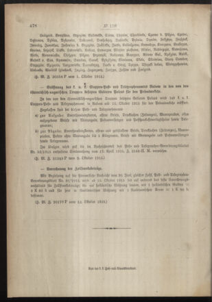 Post- und Telegraphen-Verordnungsblatt für das Verwaltungsgebiet des K.-K. Handelsministeriums 19151015 Seite: 2