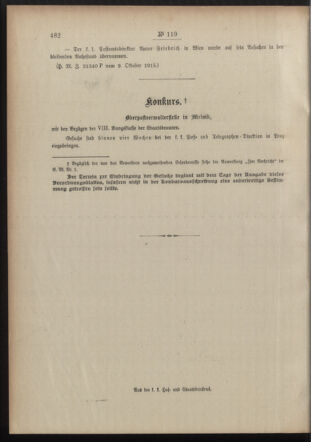 Post- und Telegraphen-Verordnungsblatt für das Verwaltungsgebiet des K.-K. Handelsministeriums 19151020 Seite: 4