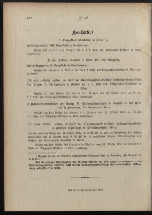 Post- und Telegraphen-Verordnungsblatt für das Verwaltungsgebiet des K.-K. Handelsministeriums 19151026 Seite: 4