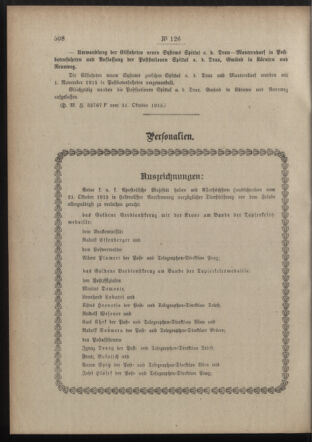 Post- und Telegraphen-Verordnungsblatt für das Verwaltungsgebiet des K.-K. Handelsministeriums 19151108 Seite: 2