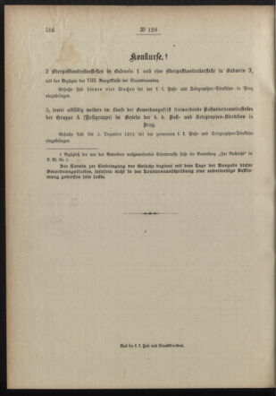 Post- und Telegraphen-Verordnungsblatt für das Verwaltungsgebiet des K.-K. Handelsministeriums 19151112 Seite: 4