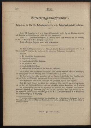 Post- und Telegraphen-Verordnungsblatt für das Verwaltungsgebiet des K.-K. Handelsministeriums 19151119 Seite: 4