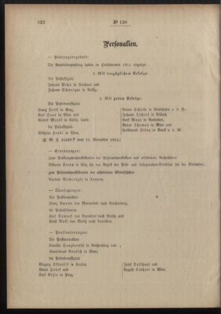 Post- und Telegraphen-Verordnungsblatt für das Verwaltungsgebiet des K.-K. Handelsministeriums 19151120 Seite: 2