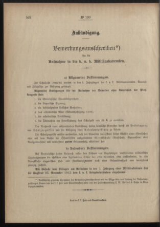 Post- und Telegraphen-Verordnungsblatt für das Verwaltungsgebiet des K.-K. Handelsministeriums 19151120 Seite: 4