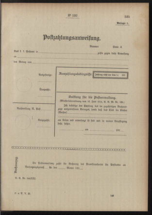 Post- und Telegraphen-Verordnungsblatt für das Verwaltungsgebiet des K.-K. Handelsministeriums 19151125 Seite: 5