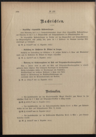 Post- und Telegraphen-Verordnungsblatt für das Verwaltungsgebiet des K.-K. Handelsministeriums 19151217 Seite: 2