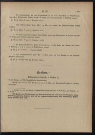 Post- und Telegraphen-Verordnungsblatt für das Verwaltungsgebiet des K.-K. Handelsministeriums 19151217 Seite: 3