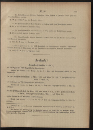 Post- und Telegraphen-Verordnungsblatt für das Verwaltungsgebiet des K.-K. Handelsministeriums 19151223 Seite: 3