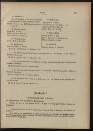 Post- und Telegraphen-Verordnungsblatt für das Verwaltungsgebiet des K.-K. Handelsministeriums 19151228 Seite: 3