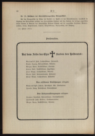 Post- und Telegraphen-Verordnungsblatt für das Verwaltungsgebiet des K.-K. Handelsministeriums 19170126 Seite: 2