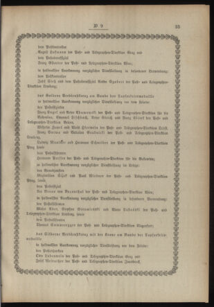 Post- und Telegraphen-Verordnungsblatt für das Verwaltungsgebiet des K.-K. Handelsministeriums 19170130 Seite: 3