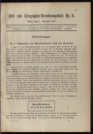 Post- und Telegraphen-Verordnungsblatt für das Verwaltungsgebiet des K.-K. Handelsministeriums