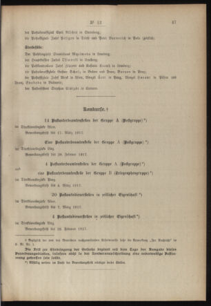 Post- und Telegraphen-Verordnungsblatt für das Verwaltungsgebiet des K.-K. Handelsministeriums 19170210 Seite: 3