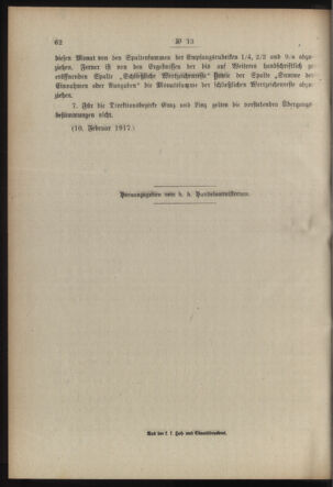 Post- und Telegraphen-Verordnungsblatt für das Verwaltungsgebiet des K.-K. Handelsministeriums 19170214 Seite: 14