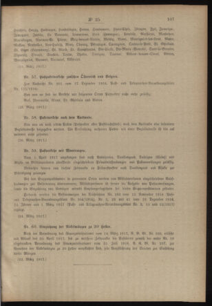 Post- und Telegraphen-Verordnungsblatt für das Verwaltungsgebiet des K.-K. Handelsministeriums 19170329 Seite: 3