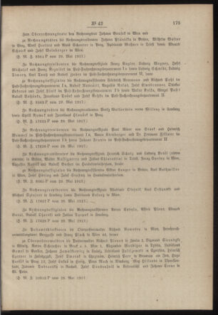 Post- und Telegraphen-Verordnungsblatt für das Verwaltungsgebiet des K.-K. Handelsministeriums 19170611 Seite: 3